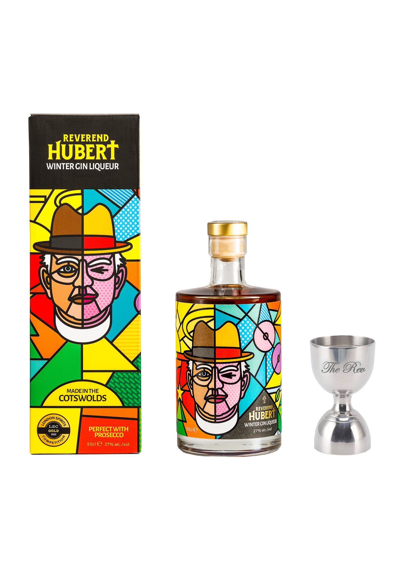 Reverend Hubert Winter Gin and Chalice Jigger Bundle